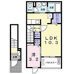 間取図画像 1LDK