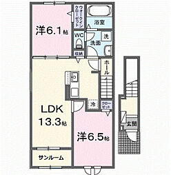 間取図画像 2LDK