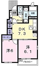 間取図画像 2DK