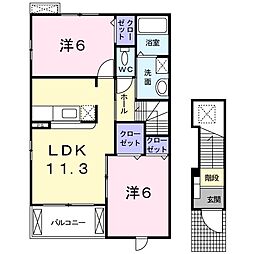 間取図画像 2LDK
