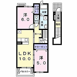間取図画像 2LDK