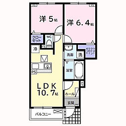 間取図画像 2LDK