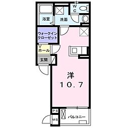 グレースヴィラ ワンルームの間取図画像