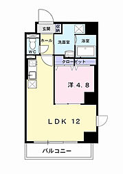 プレ・アビタシオン春日部3 1LDKの間取図画像