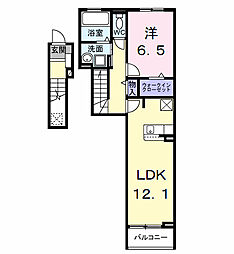 PEANUTS(ピ-ナッツ) 1LDKの間取図画像