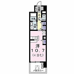 ケイマイティ ワンルームの間取図画像