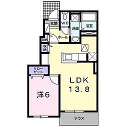 TMビレッジ4 1LDKの間取図画像