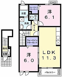 ブリーズB 2LDKの間取図画像