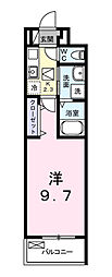 エコー 1Kの間取図画像