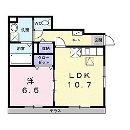 BASE SK 1LDKの間取図画像