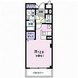 プライド 1Kの間取図画像