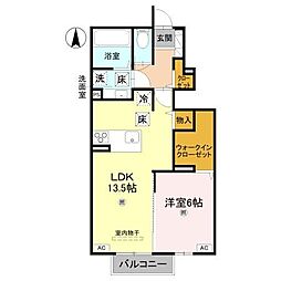 Lamure(ラミュール) 1LDKの間取図画像
