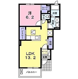セレーノ 1LDKの間取図画像