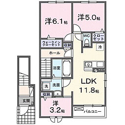 ジョイパレス 3LDKの間取図画像