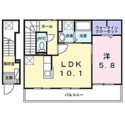 さくらガーデン 1LDKの間取図画像