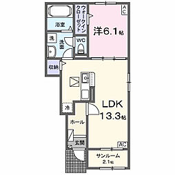 Sejour・セジュール 1LDKの間取図画像