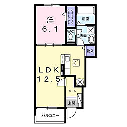 リンナラ 1LDKの間取図画像
