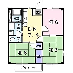 COMO 3DKの間取図画像
