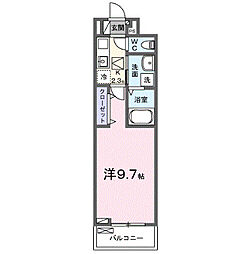 旭町1丁目アパート(028751901) 1Kの間取図画像