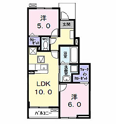 Seed 2LDKの間取図画像