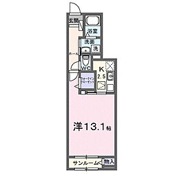 EL・P 1Kの間取図画像