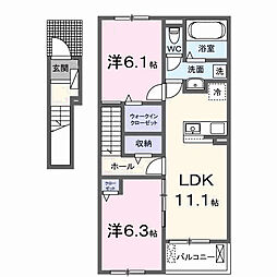 アルディエンテ・Y 2LDKの間取図画像