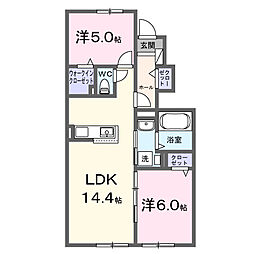 .a(ドットエー) 2LDKの間取図画像