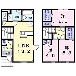 フリーデンハオス 3LDKの間取図画像