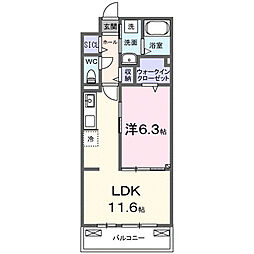 セリオ 1LDKの間取図画像