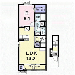 本町6丁目アパート(028826801) 1LDKの間取図画像
