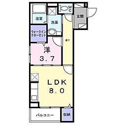 Prosperarプロスペラー 1LDKの間取図画像