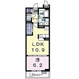 メディカル松下南 1LDKの間取図画像