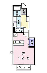 シャルル道後 ワンルームの間取図画像