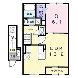 ディオース須走II 1LDKの間取図画像