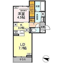 D-ROOM NAGOMI 1LDKの間取図画像