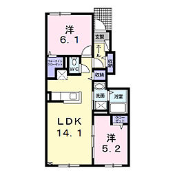 シリンクス M 2LDKの間取図画像
