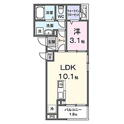 末広2丁目アパート(028854801) 1LDKの間取図画像