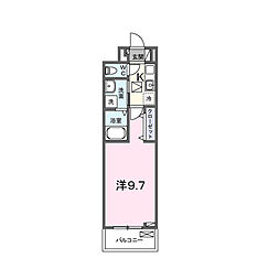 フェリス コート 1Kの間取図画像