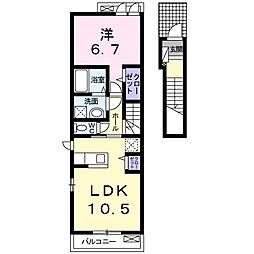 コンフォルトカーサ 1LDKの間取図画像