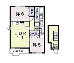 コンフォル・ヴィラ 2LDKの間取図画像