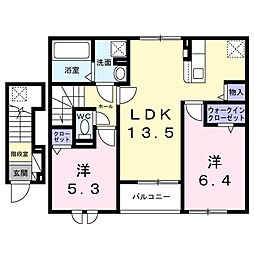 後三条町アパート(028667701) 2LDKの間取図画像