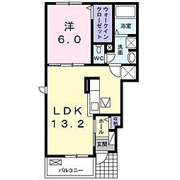 サンフラワー 1LDKの間取図画像
