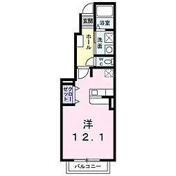 プラシードK 1Kの間取図画像
