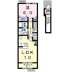 リファインド3 1LDKの間取図画像