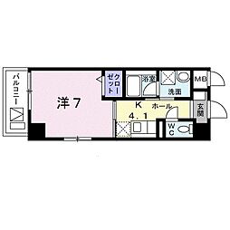 エミナンス川口 1Kの間取図画像