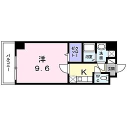 第7グリーンハイツ 1Kの間取図画像