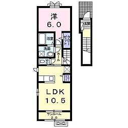 タフト 1LDKの間取図画像