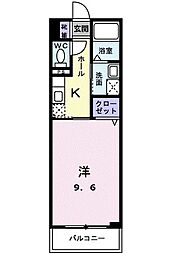 間取図画像 1K
