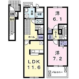 ロータス9 2LDKの間取図画像