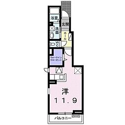 サニーハウス ワンルームの間取図画像